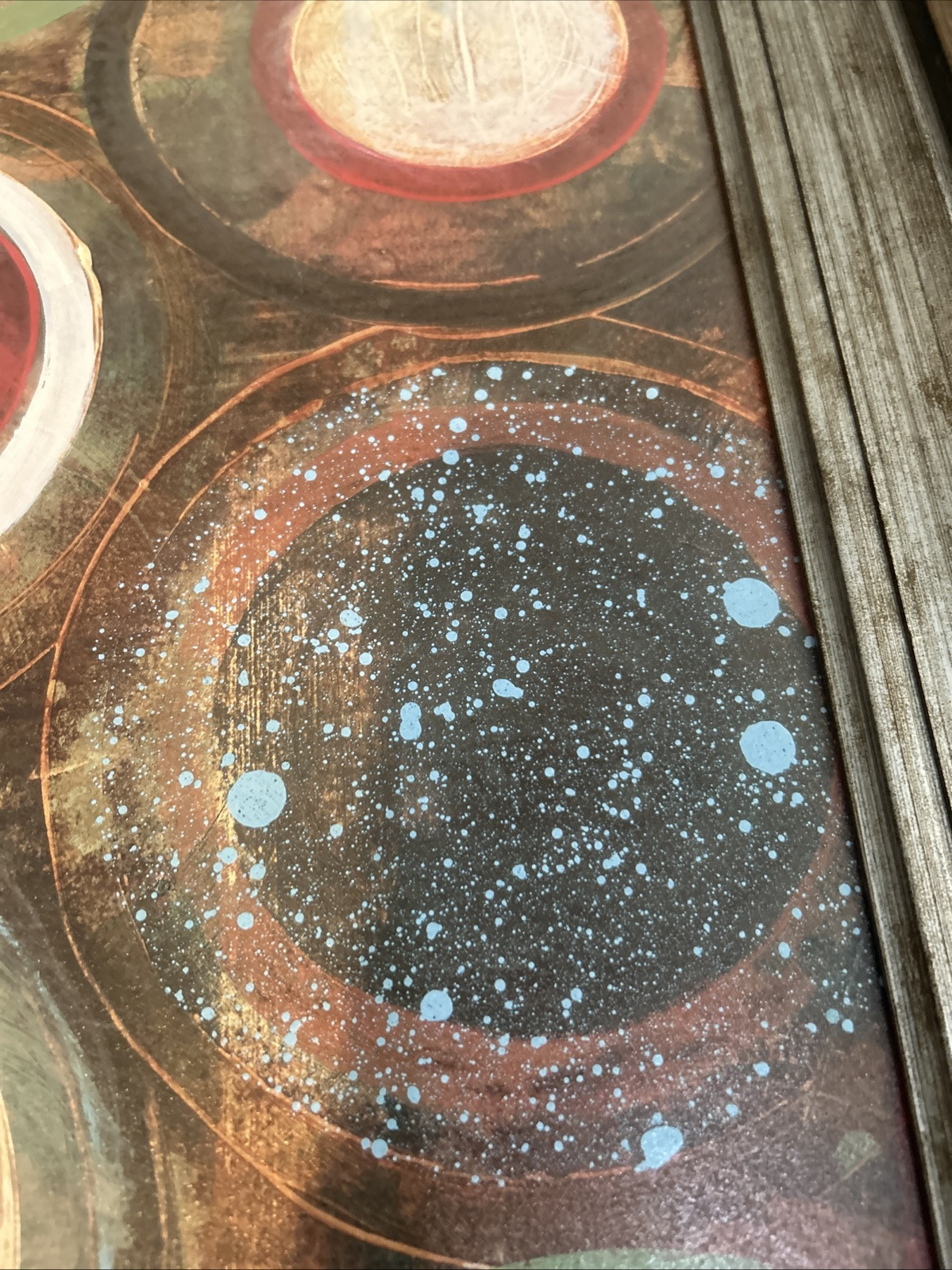Nature’s Spheres II Canvas Framed Painting-26”x18”x2”