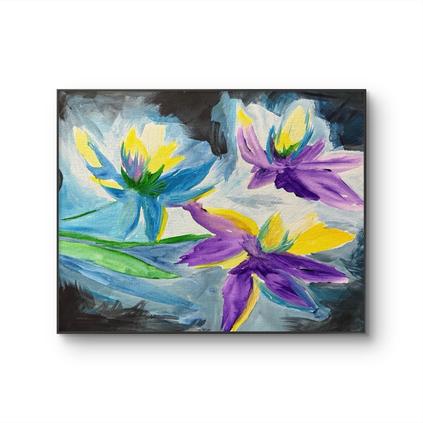 Original Abstract Art 14×11 Canvas Contemporary Modern Home Museum Wall Decor