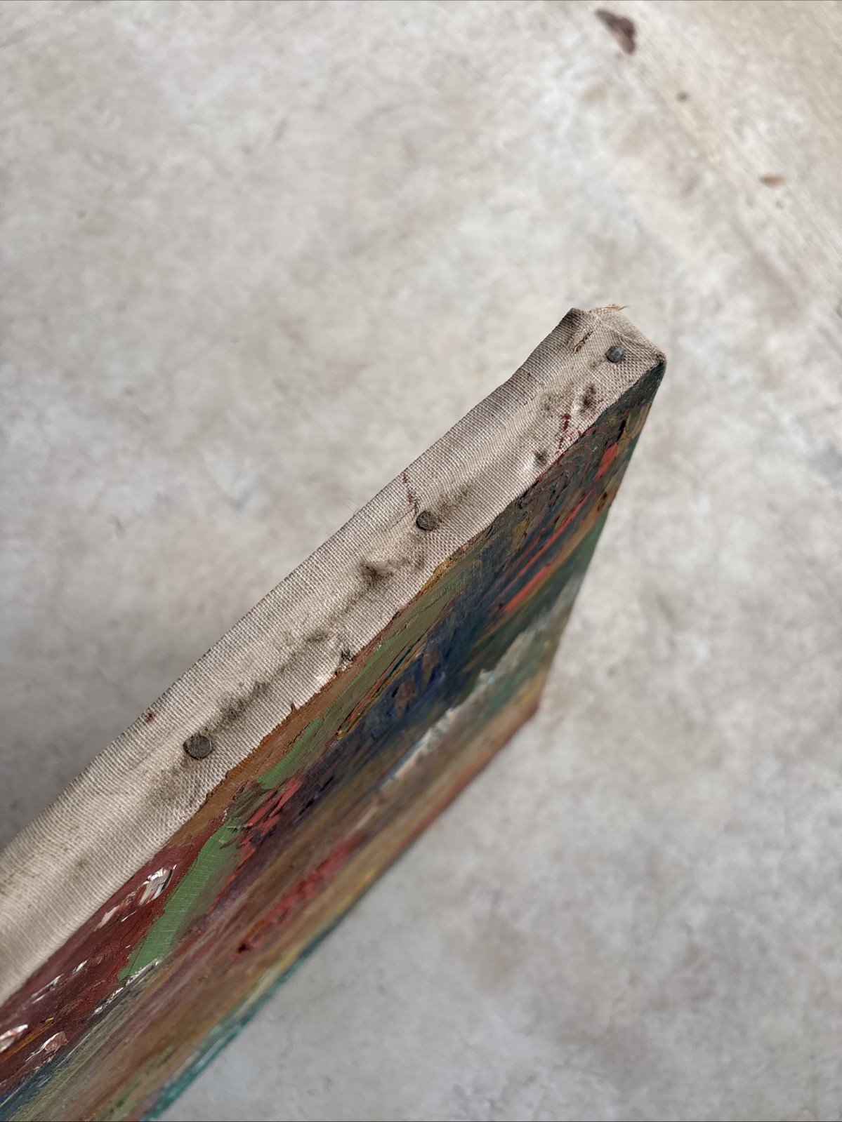 MICHAEL MULHERN (1940-2012) Oil Panting On Canvas 24”x18” Brutalist No Frame