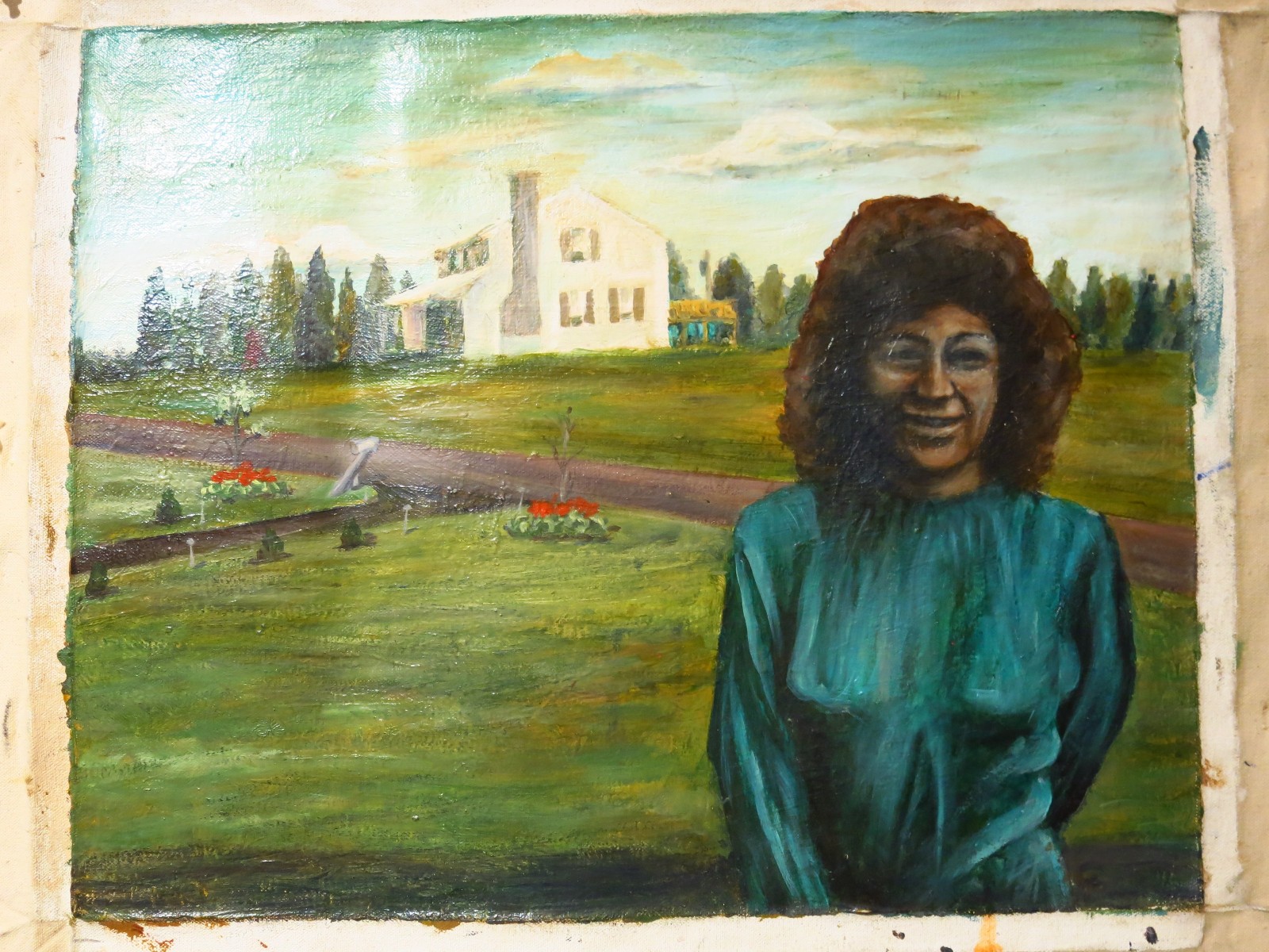 PORTRAIT OIL█PAINTING VINTAGE REALISM ART█SIGNED BUY ORIGINAL ANTIQUE REALIST PA