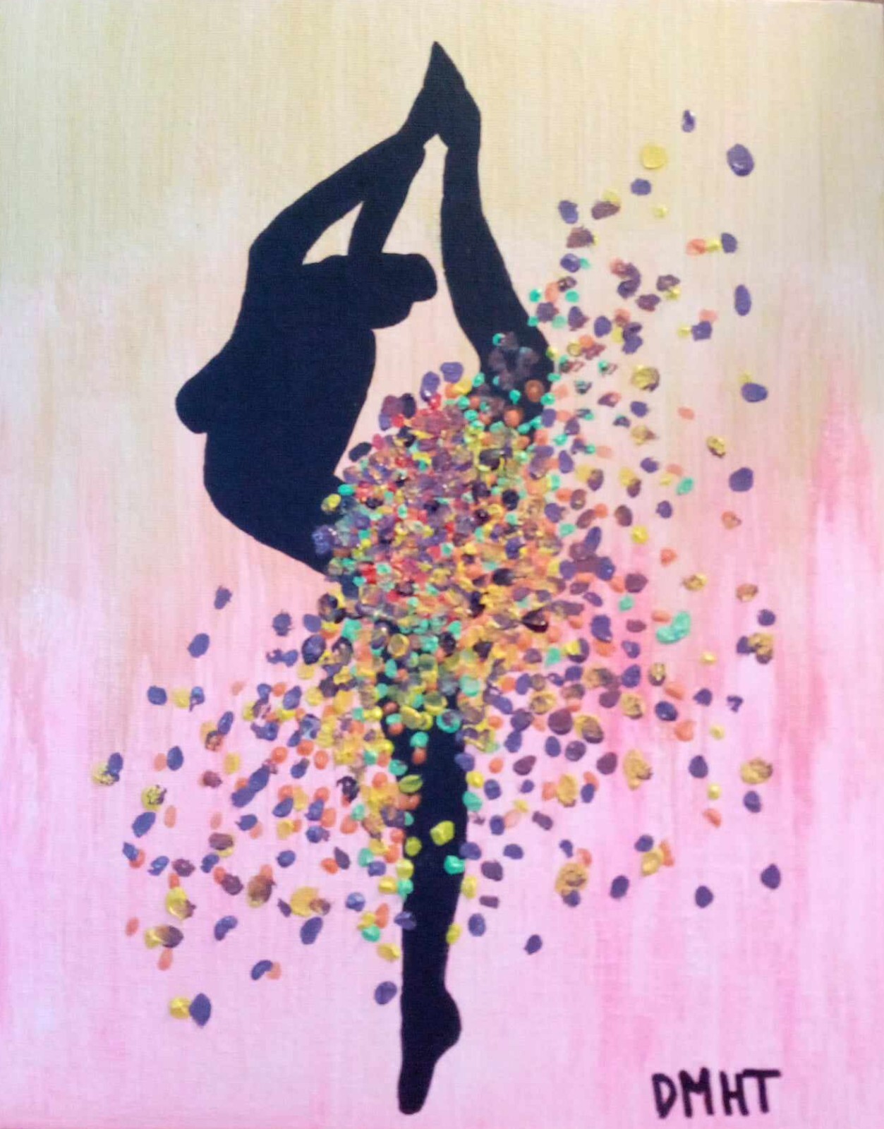 «DANCER» 11×14 acrylic on canvas Painting