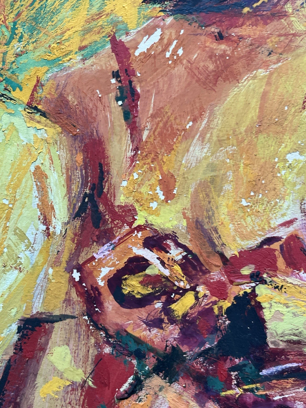 MCM 60s Modernist Expressionism Painting Jamaican Black Girls Kingston Jamaica
