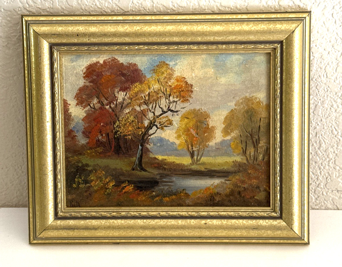 Edward Andreas Roth California Artist Oil Painting Framed Artwork