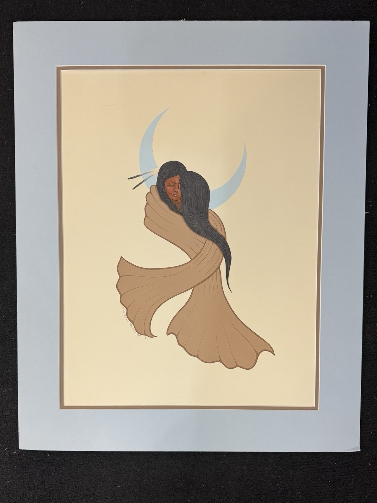 Ben Adair Shoemaker Original “Embraced Under A Half Moon”
