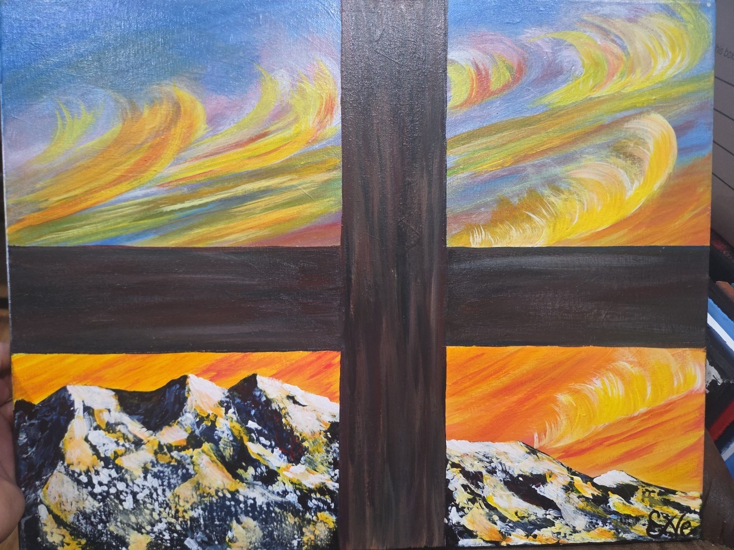 Folk Art Painting 20″ x 16″
