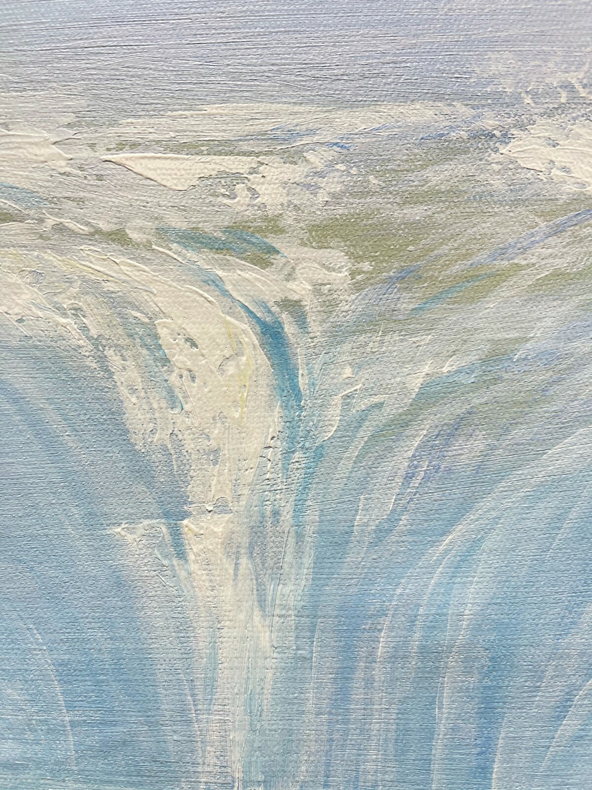 100% hand-painted 36in x24in Snow mountain oil paintings