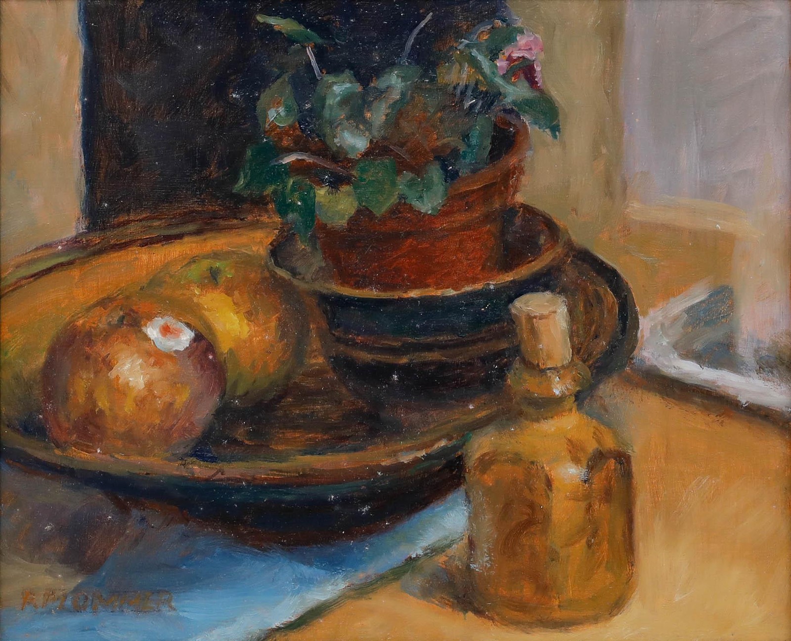 Pauline Plummer (b.1933) – Framed Contemporary Oil, Egremont Russets