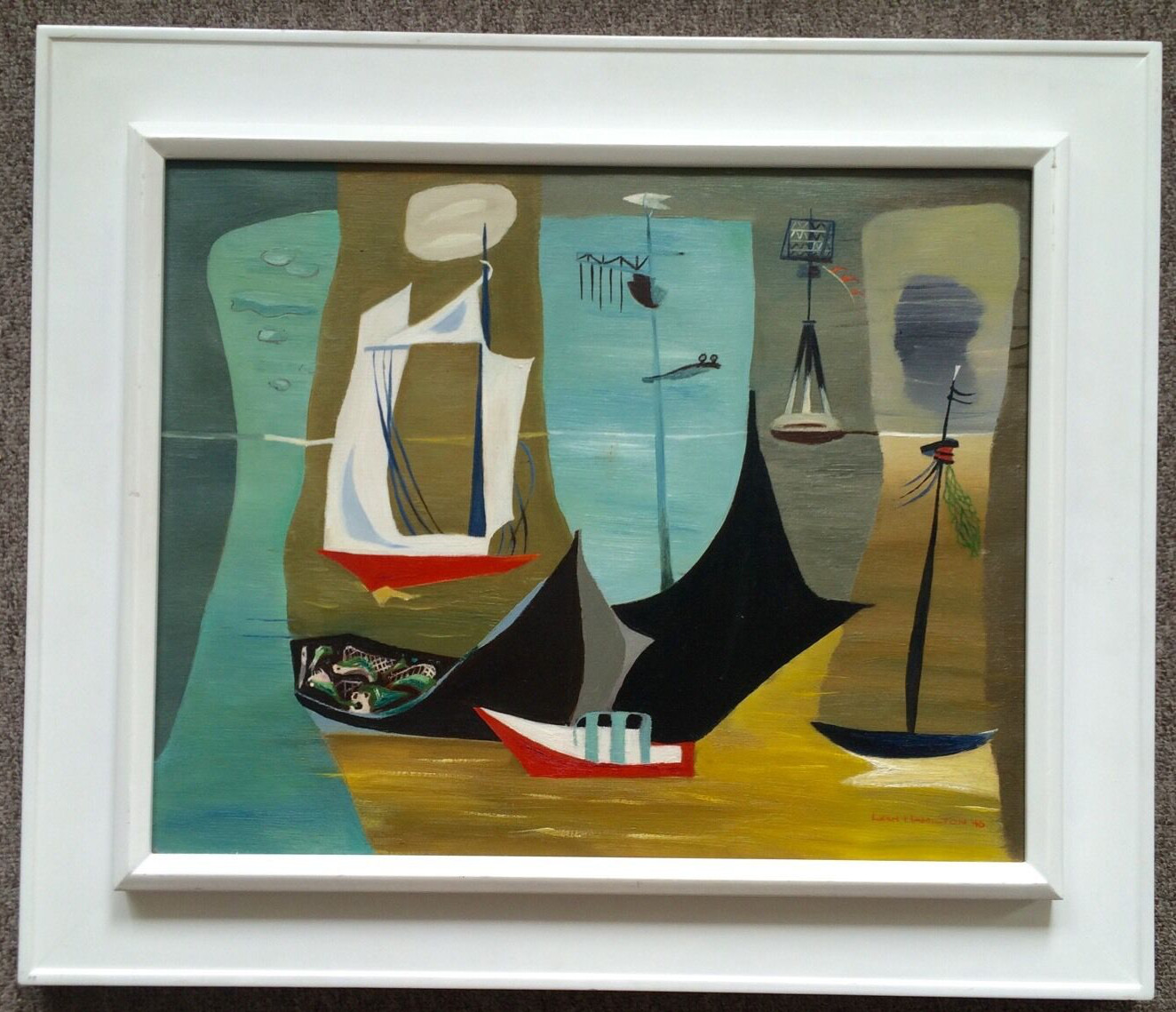 Leah Rinne Hamilton Original Painting California Art Modern Surrealist Artist