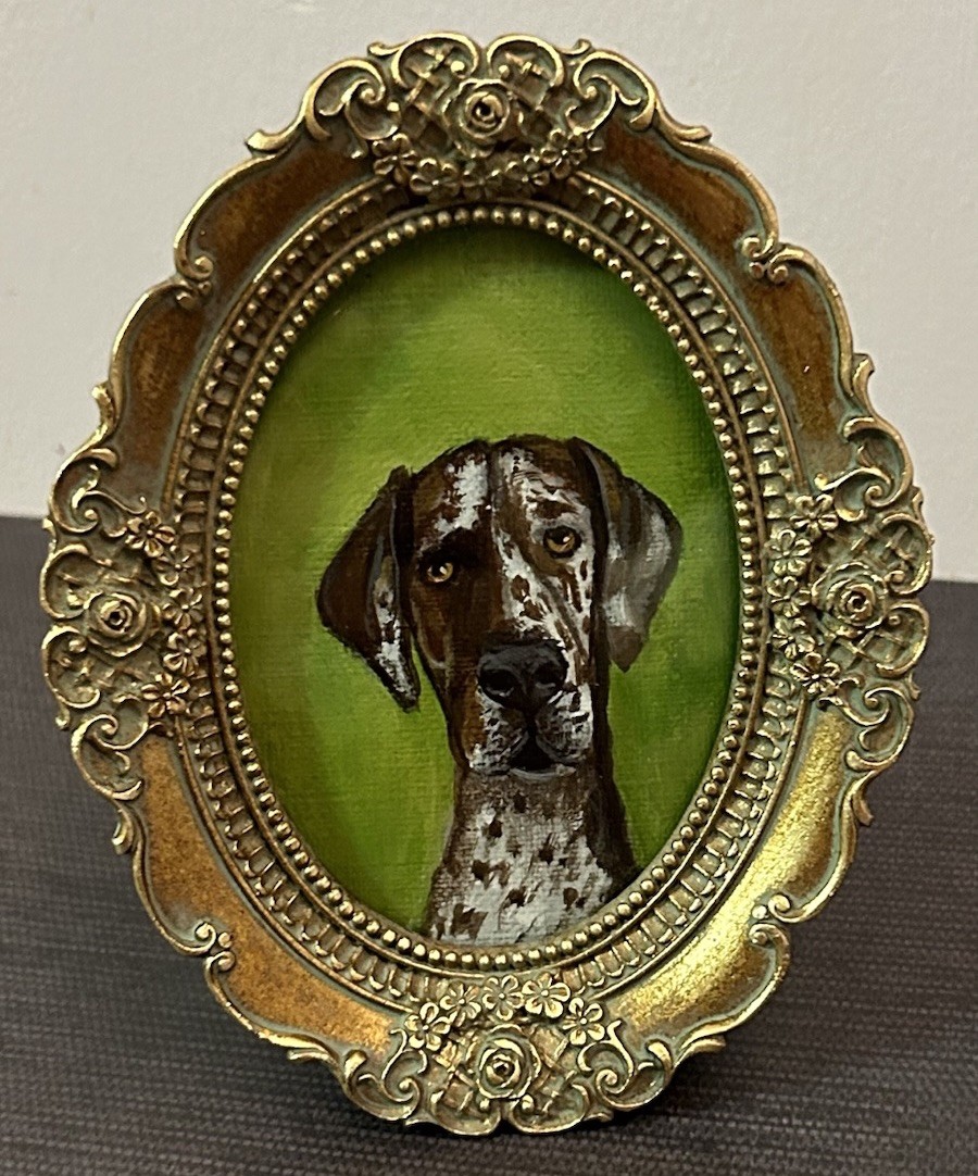 Custom Original Pet Portrait Cat Dog in 3”x 4″ Memorial Painting Process Videos