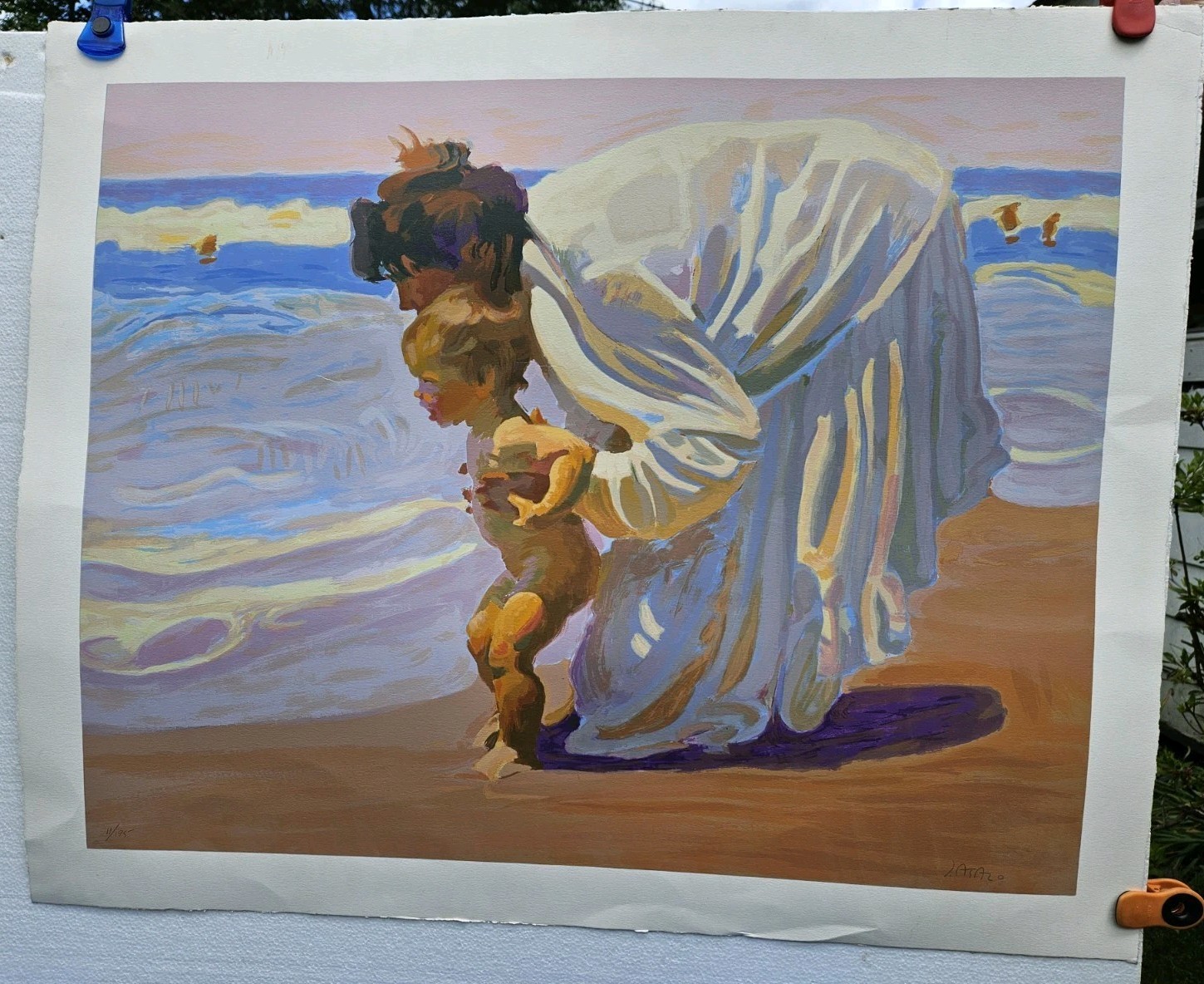 “First Encounter» Serigraph By John Asaro. Hand Signed And Numbered.