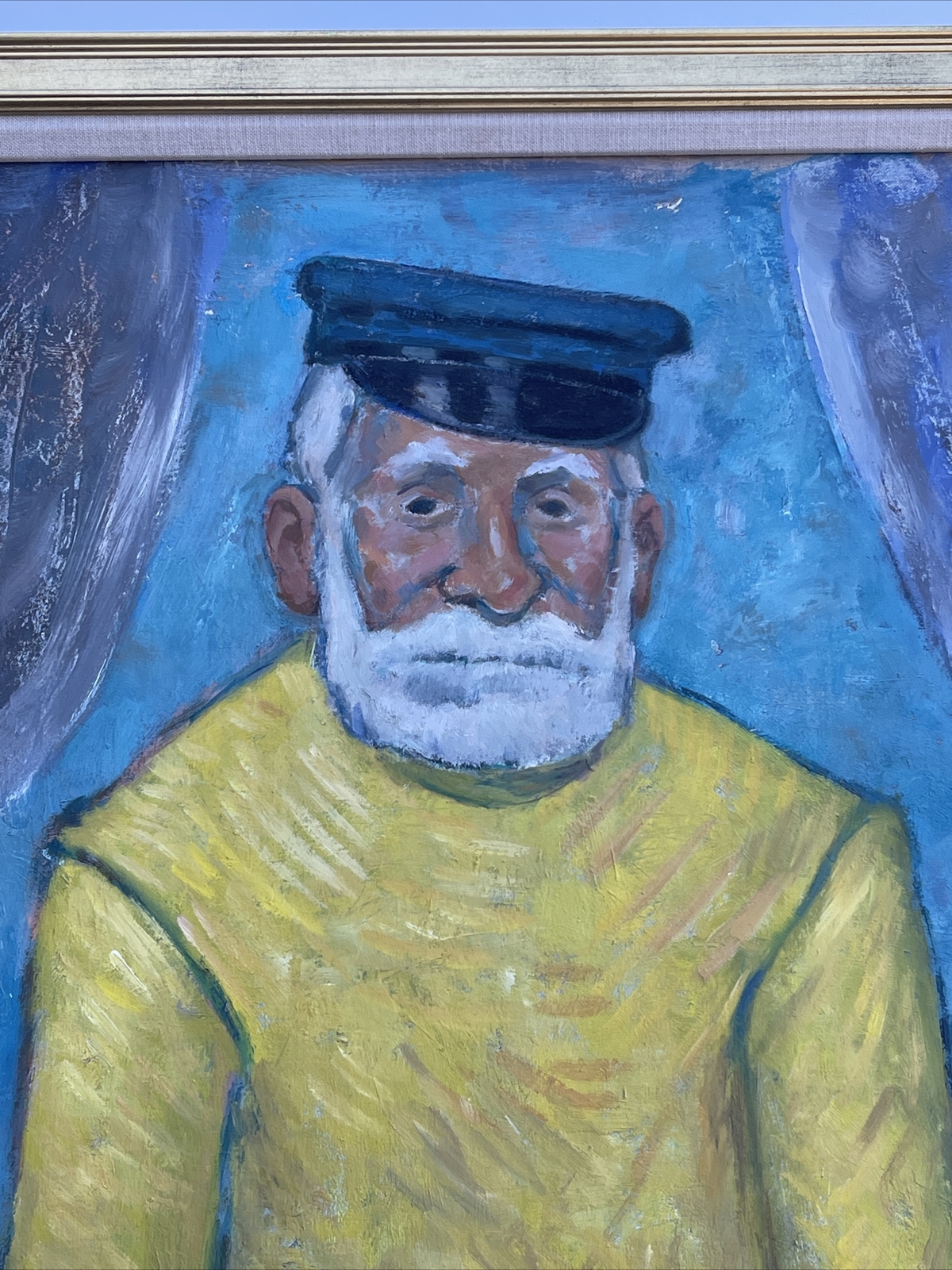 Mid Century Painting New Jersey Maurice Bilton Listed PORTRAIT modernism wpa