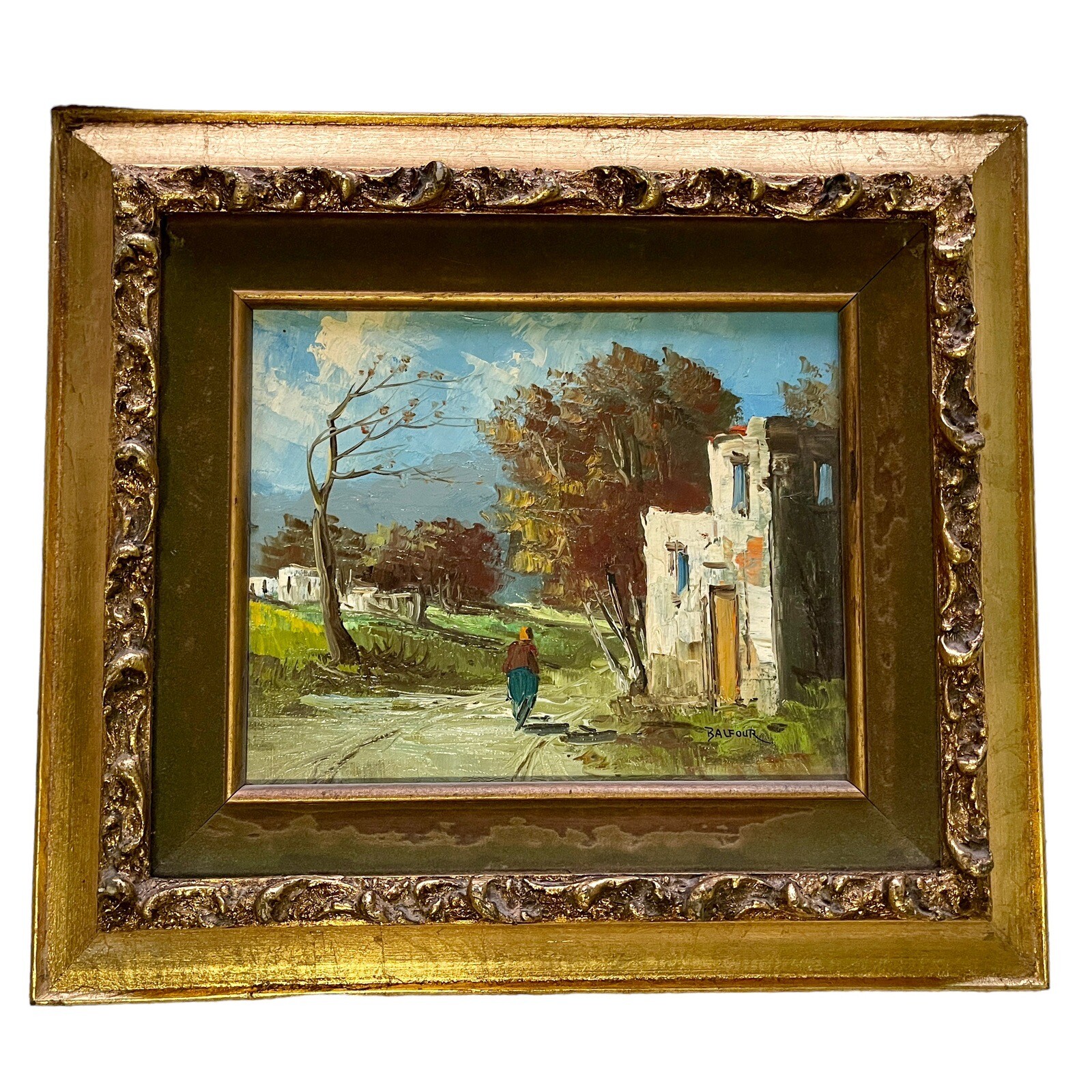 James Lawson Balfour (Australian 1870-1966) Oil on Canvas Painting Country Walk