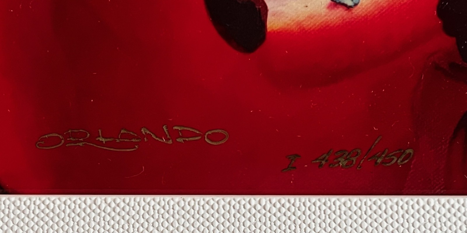 RARE Orlando Quevedo «Lady in Red» Dye Sublimation, hand-signed & numbered, COA