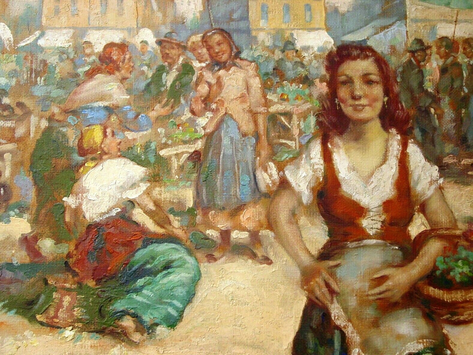 LISTED HUNGARIAN ARTIST ARISZTID SZENDY 1903-1972 FINE ORIGINAL OIL PAINTING
