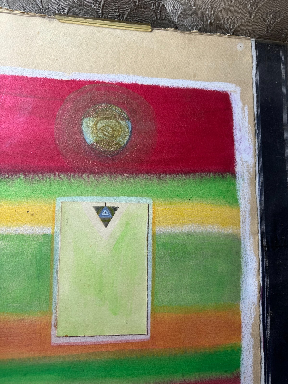 Frederick 1979 «Salutations To East Meredith II» Mixed Media Painting