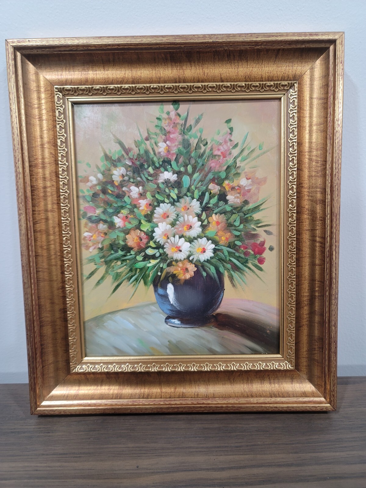 Oil Painting Still Art Flowers In Vase Reproduction