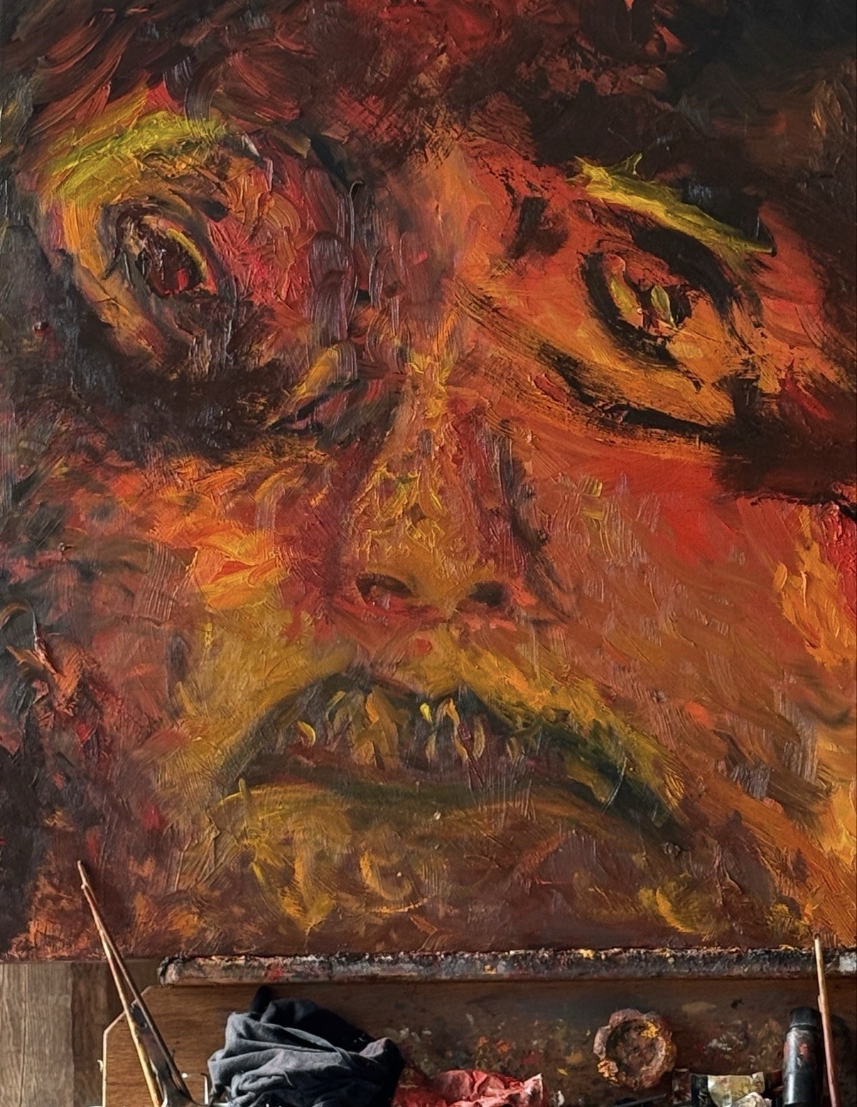 “Complicated” 3’ X 3’ X 1.5 Original Oil On Gallery Wrapped Canvas