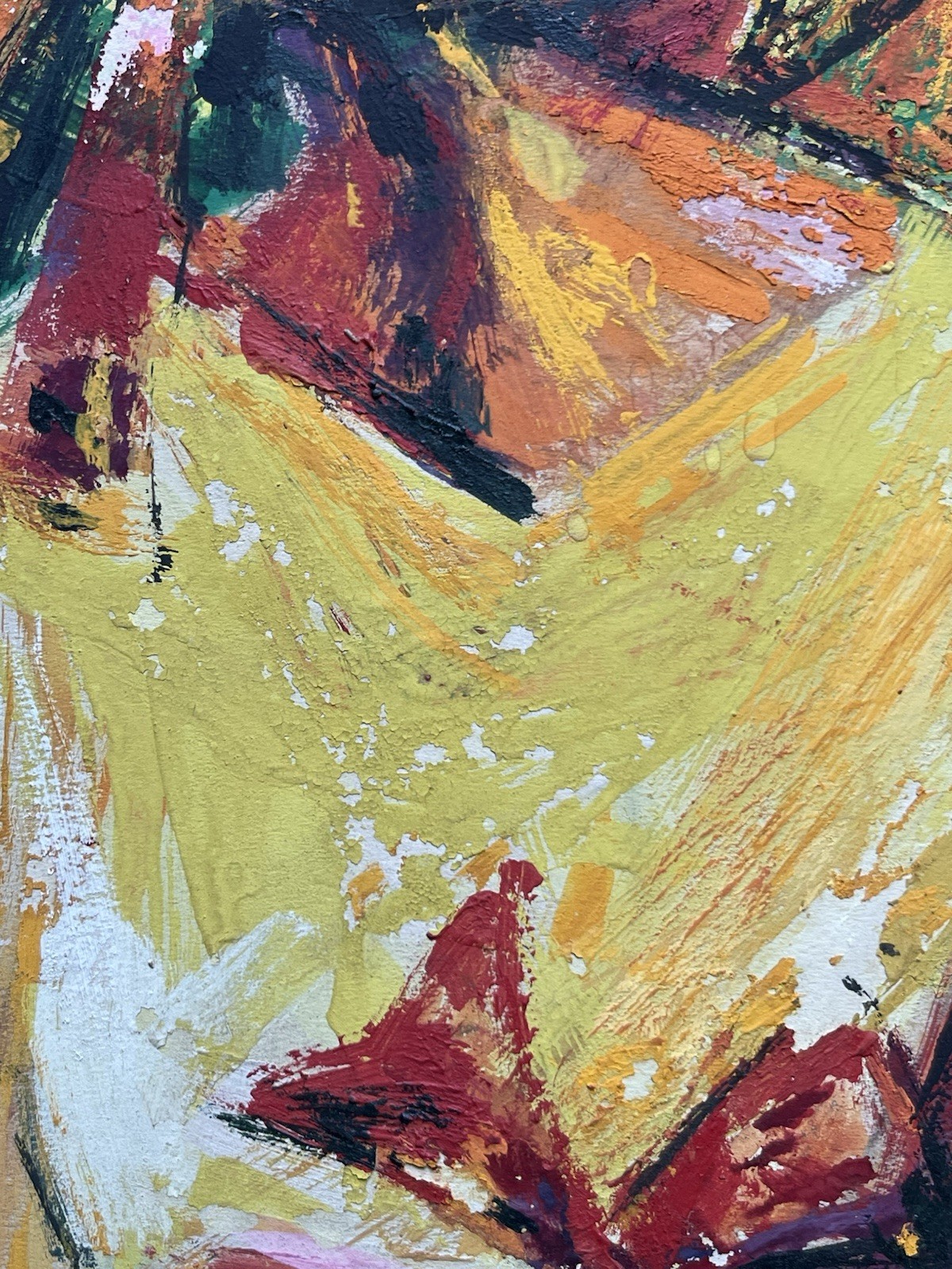 MCM 60s Modernist Expressionism Painting Jamaican Black Girls Kingston Jamaica