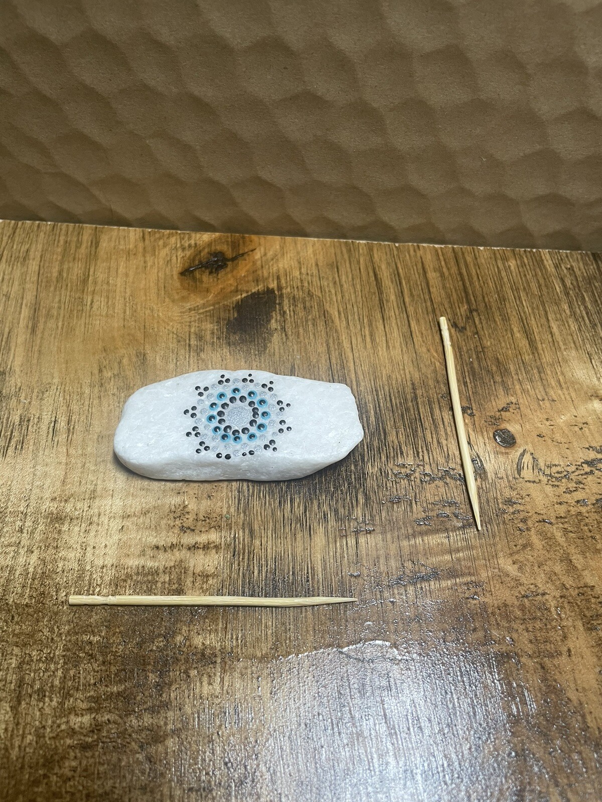 hand painted river rock stone art