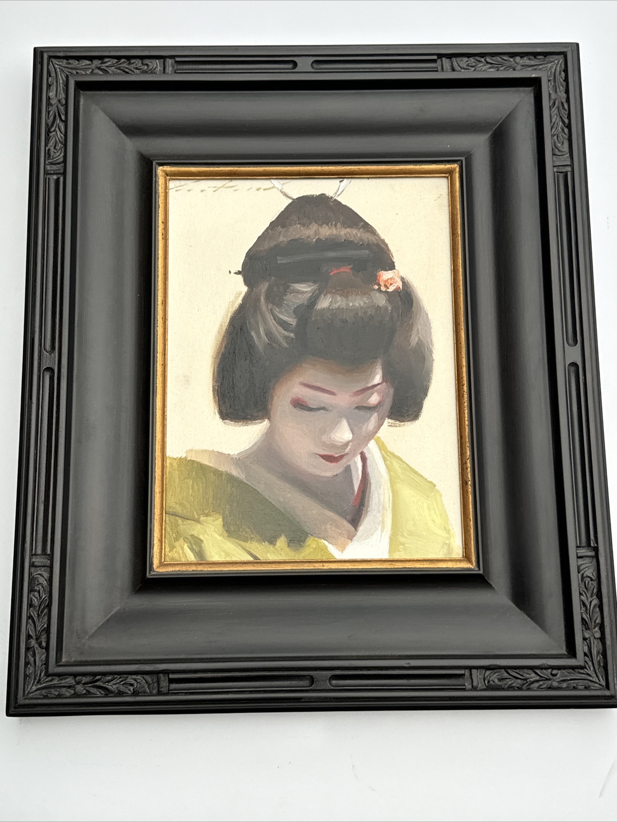 PHIL COUTURE PAINTING PORTRAIT LISTED FAMOUS JAPANESE WOMAN PRETTY FEMALE MODEL