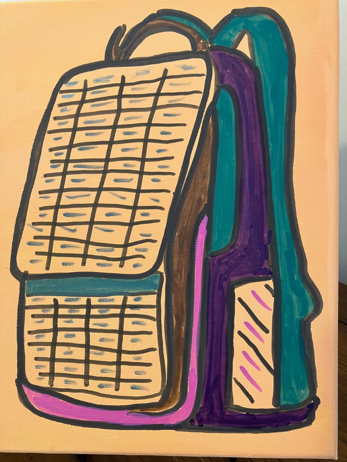 8X10 Acrylic Painting Specialist Solar-Powered Backpack GEN Z Series Edition