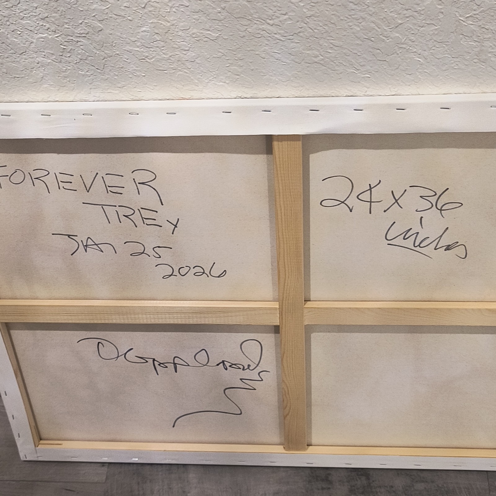 Forever …Abstract Graffiti, Trey Coppland ART. Acrylic, 24+36 in, 2026, Signed
