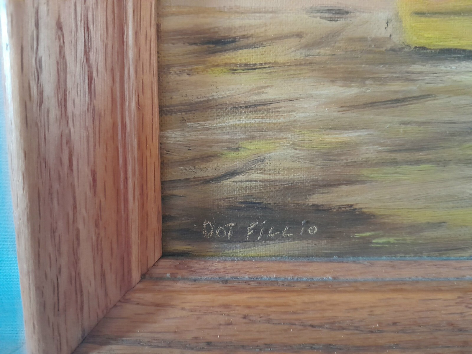 SIGNED Primitive 60s-70s Impressionist Still Life Flowers In Vase Oil Painting