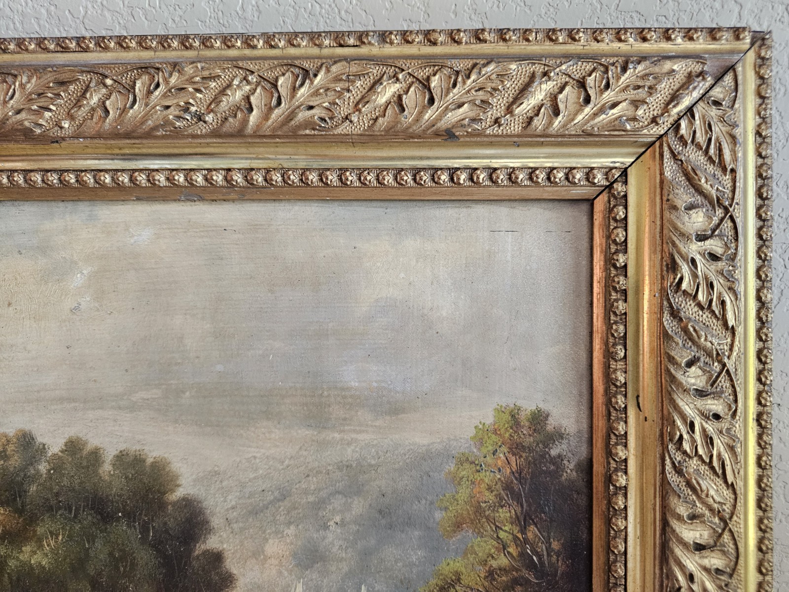 19th Century Scottish Romantic Landscape by John Crawford Wintour Framed