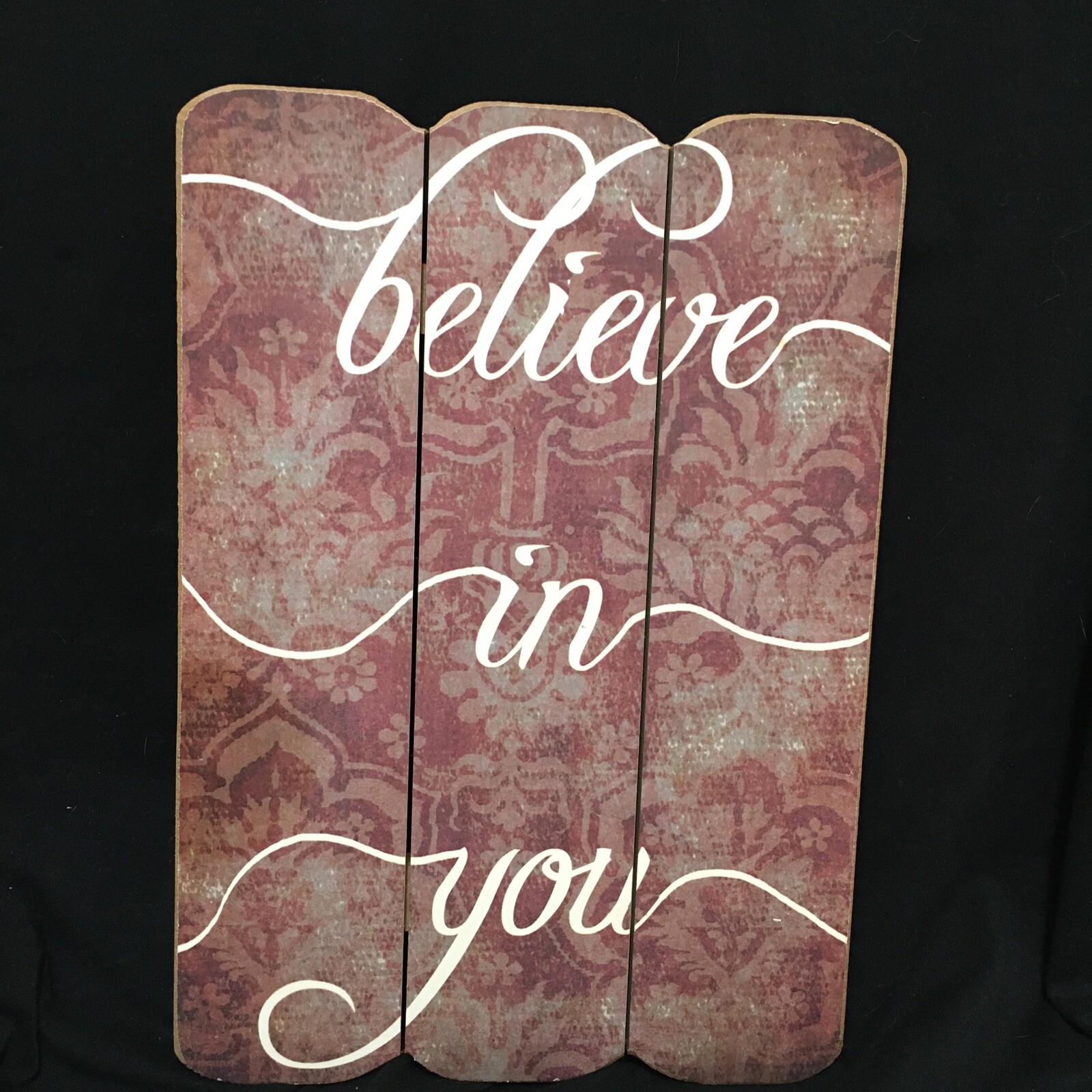 Pier 1 Wall Art Sign Inspirational Quote Wall Hanging Pier 1 “Believe in You”