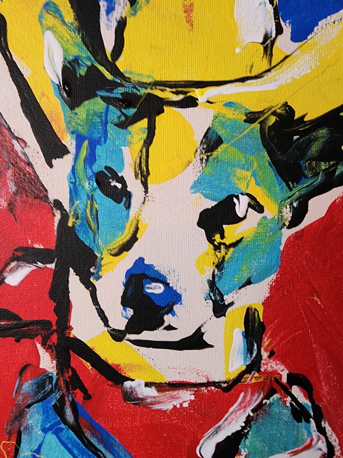 Aleph Original Impressionist Dog 11×14 Painting Animals Wall Art Canvas