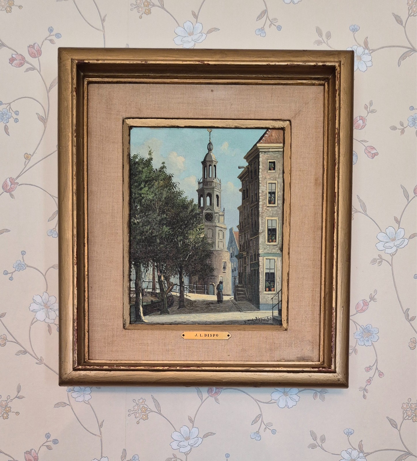 Jacobus Lambertus Dispo SR (1890-1964) Dutch Old Amsterdam oil painting original