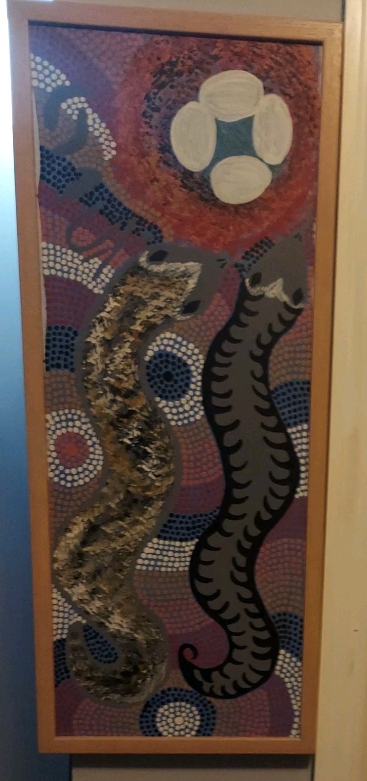 Original SIGNED Aboriginal Artist Australia RITA PULA Loy Painting