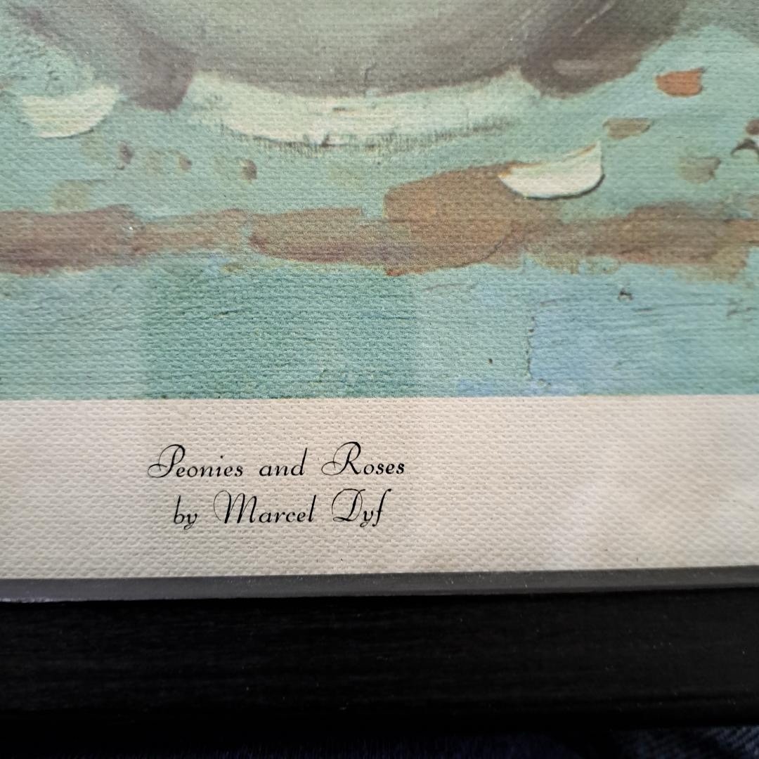 «Peonies And Roses» By Marcel Dyf – D.A.C. New York – Made In USA – FRAMED