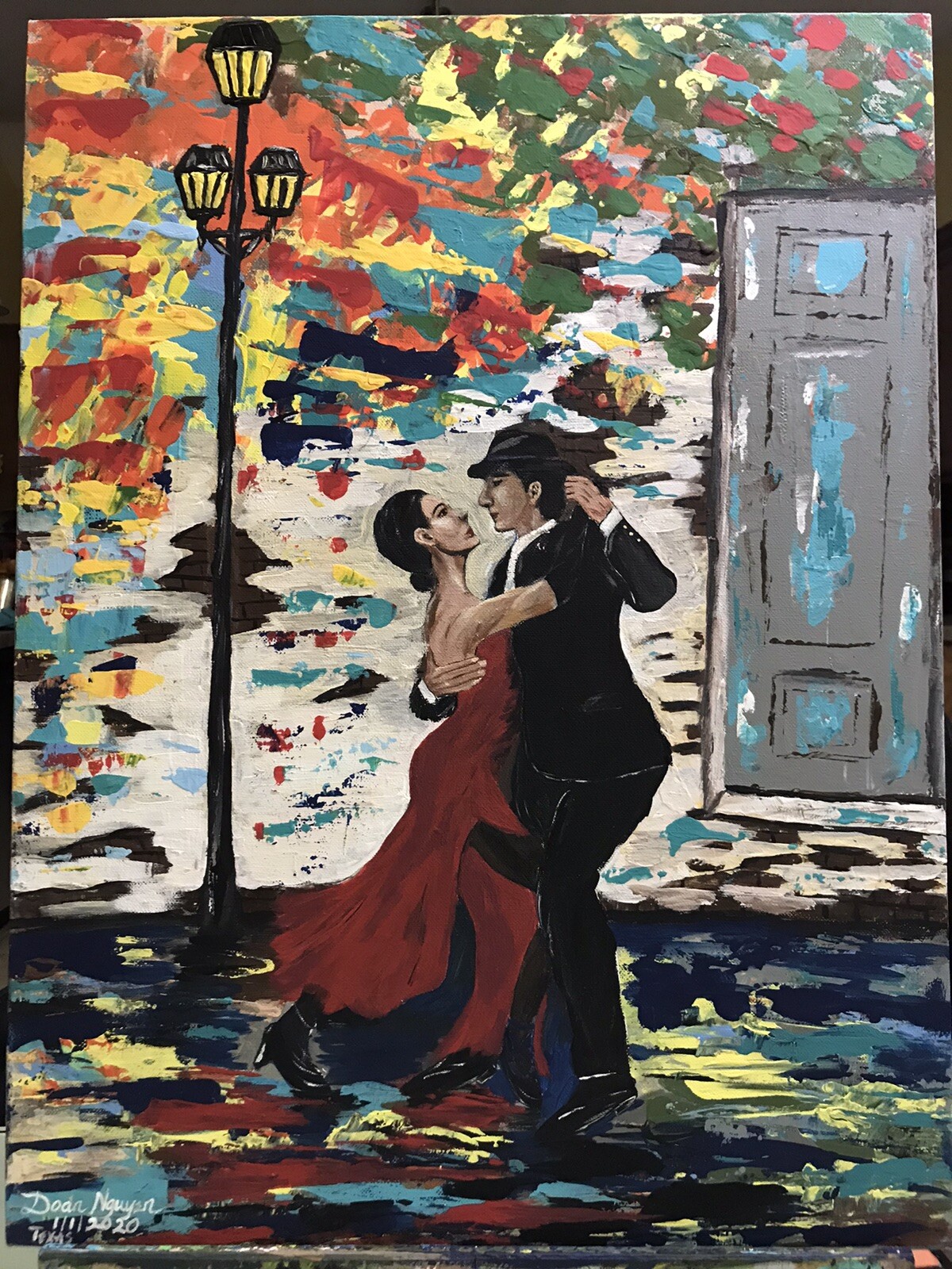 Orginal Acrylic painting on Canvas 18 x 24 Inches