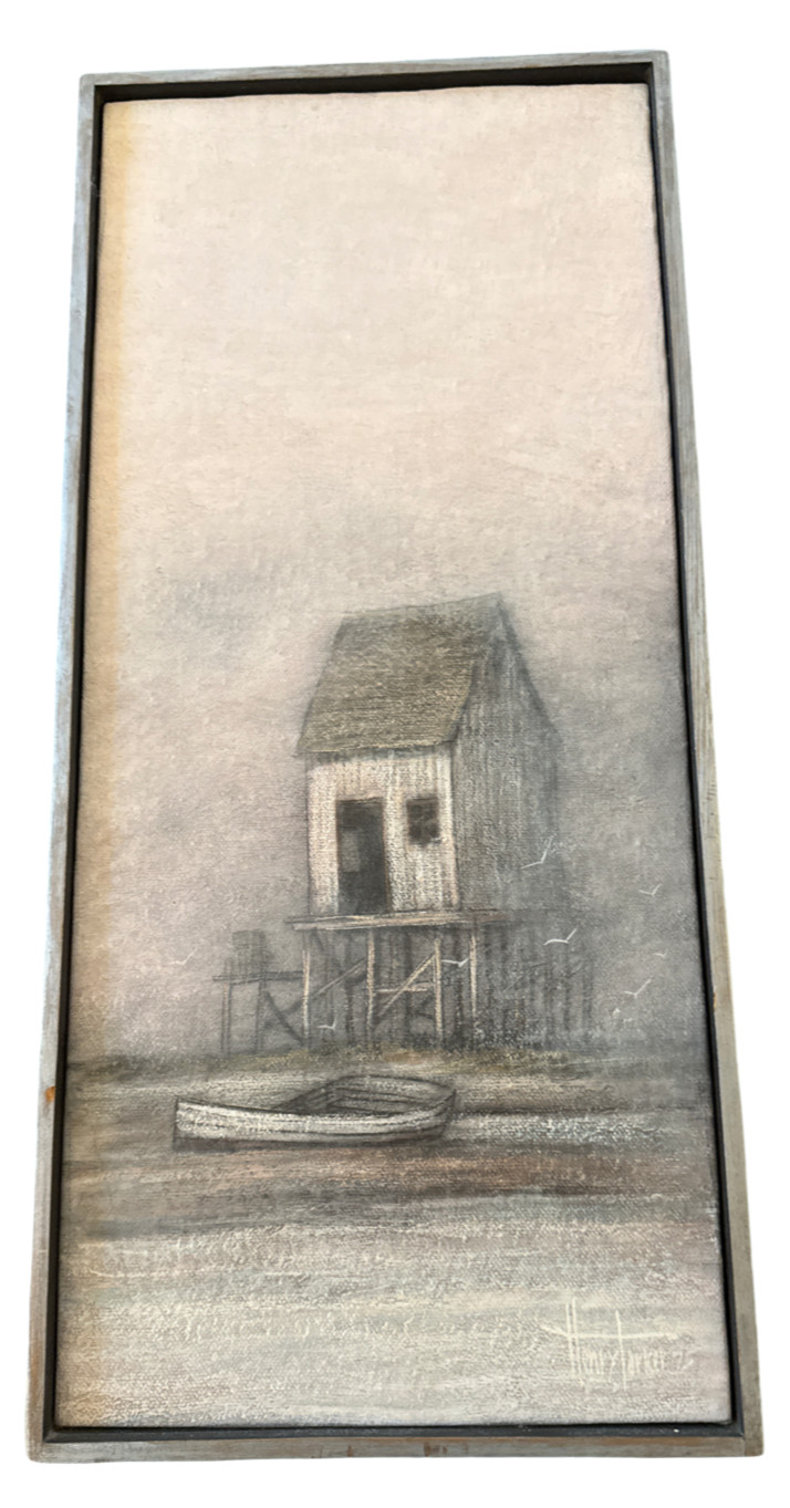 Henry Parker Original Oil Painting – Misty Morning Series – Signed 1975