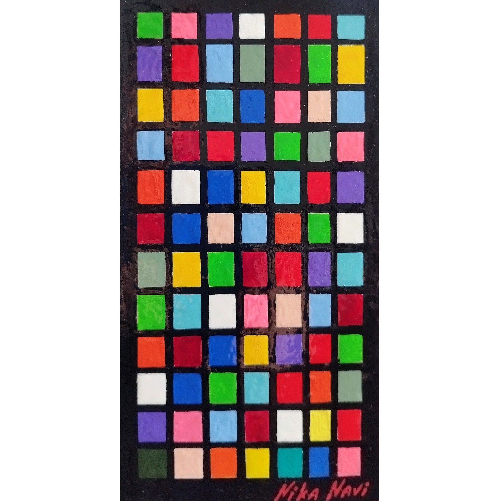 Rubik’s Cube Acrylic Oil Painting Original Art