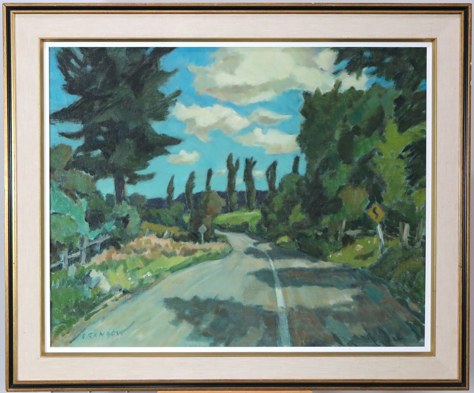 Helmut Gransow (1921-2012) RCA Canadian Oil/Canvas Entremonts Quebec Landscape