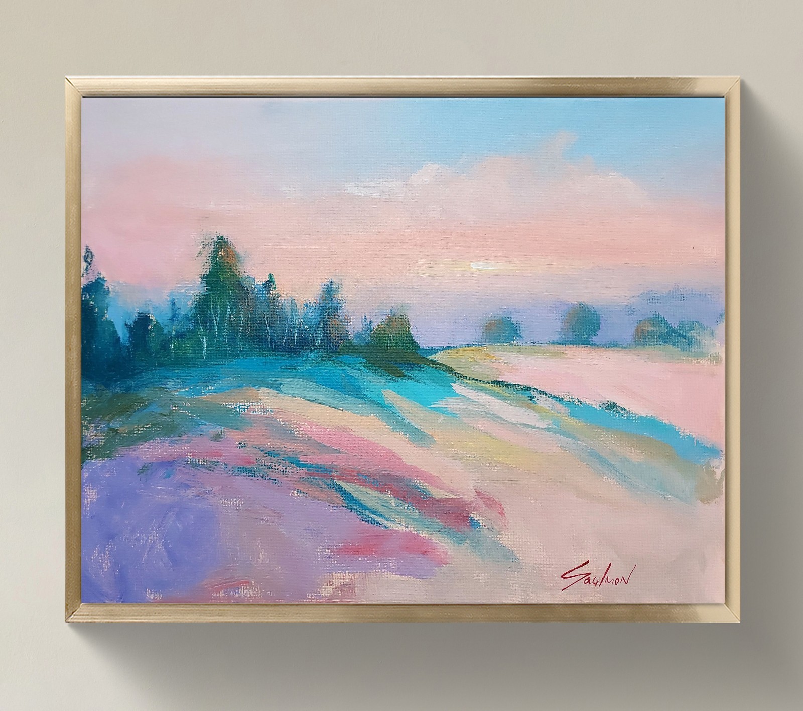 Original Impressionist Painting on 14×11 inch Canvas – Signed by the Artist