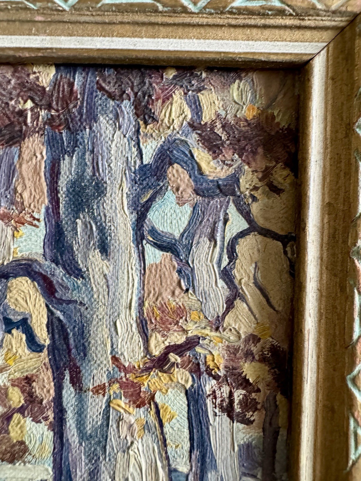 LILLIAN THOELE (1894 – 1971) Mini PAINTING 5.75 X 5.75 St Louis Missouri