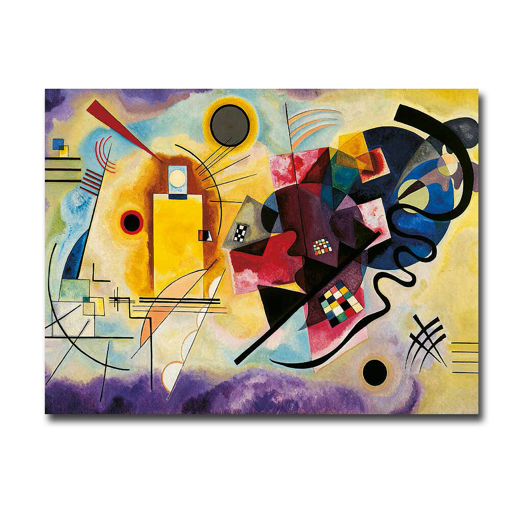 Yellow, Red, & Blue by Kandinsky Gallery-Wrapped Canvas Giclee Art (18 x 24 )