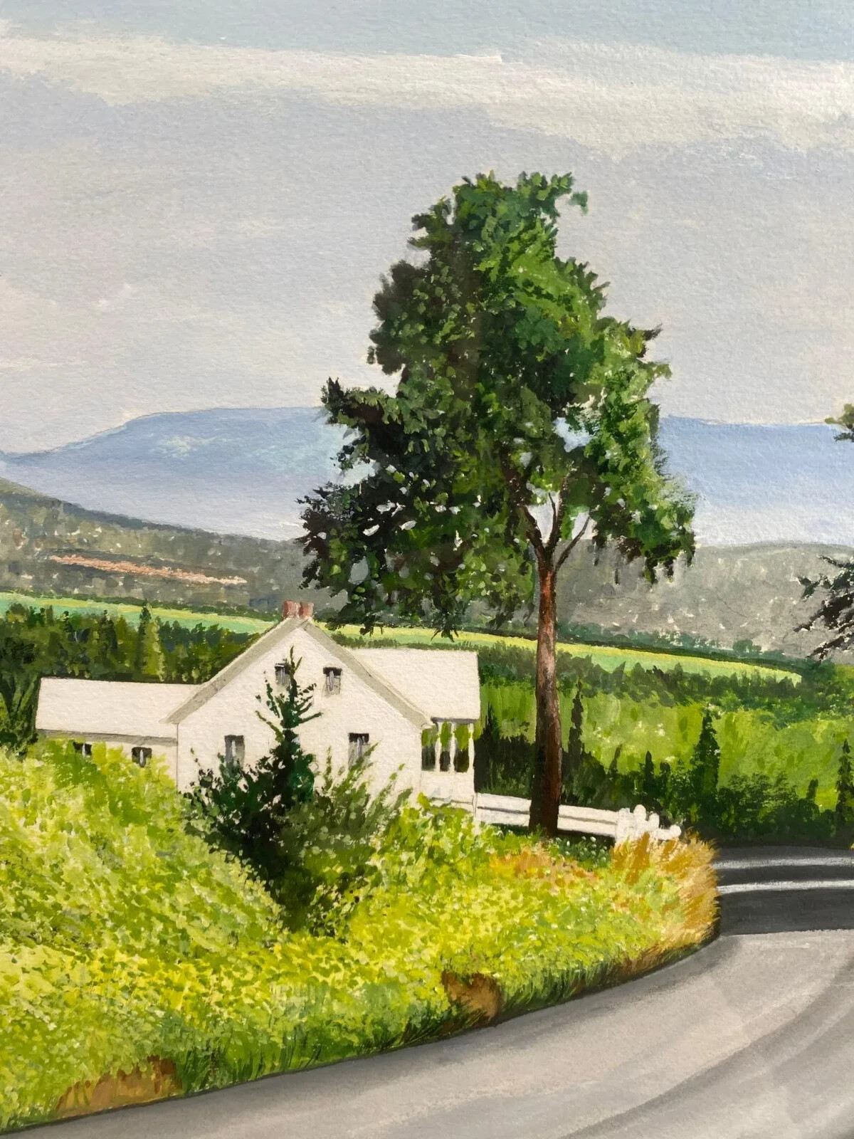 Virginia Shenandoah Mountain Road Original Watercolor by George Parr