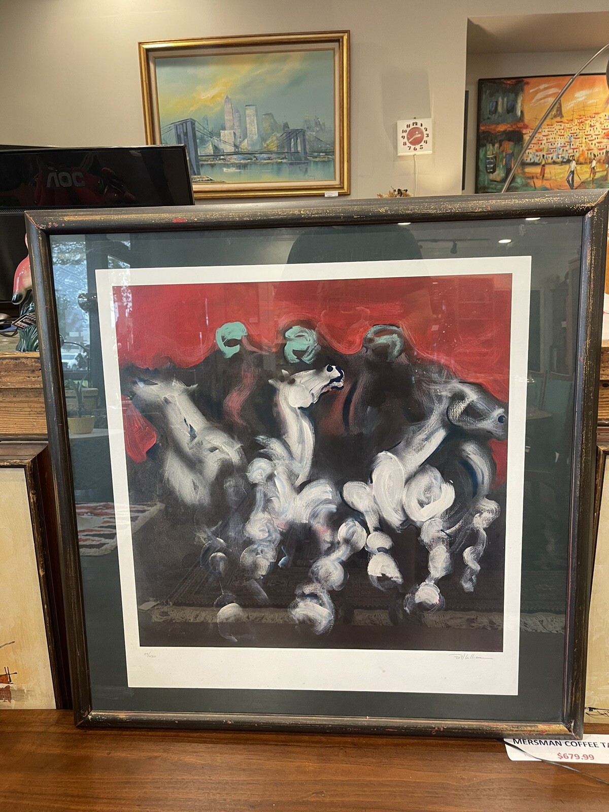 Lithograph Signed By Actor/Artist Billy Dee Williams #89/450 “Bedouin Horsemen”