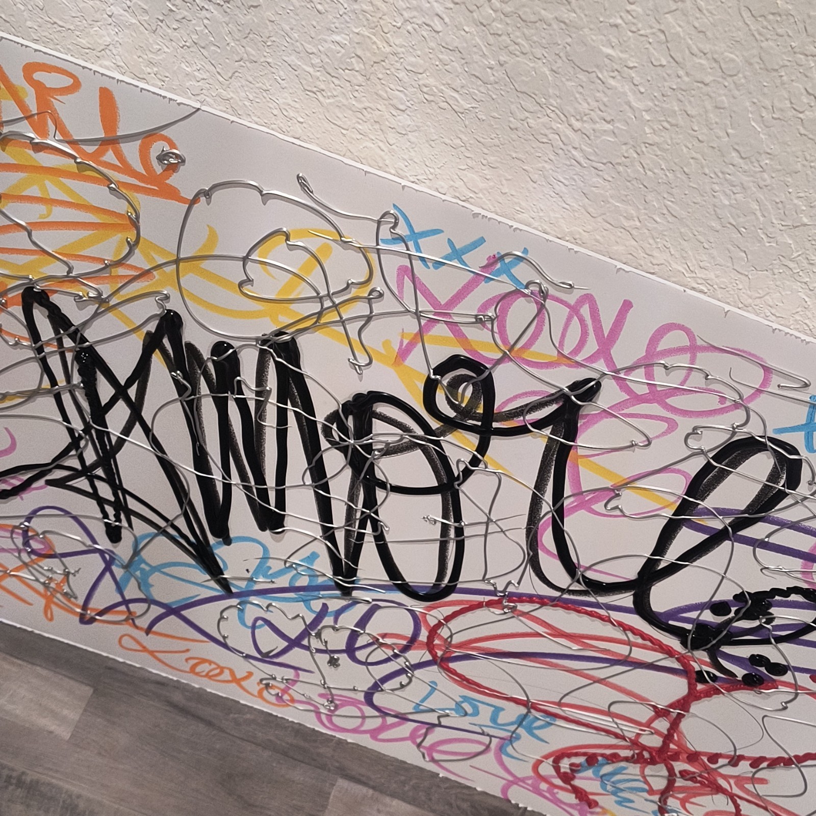 Amore , by Trey Coppland, Graffiti Acrylic Painting, 24+36 in, 2026, Signed