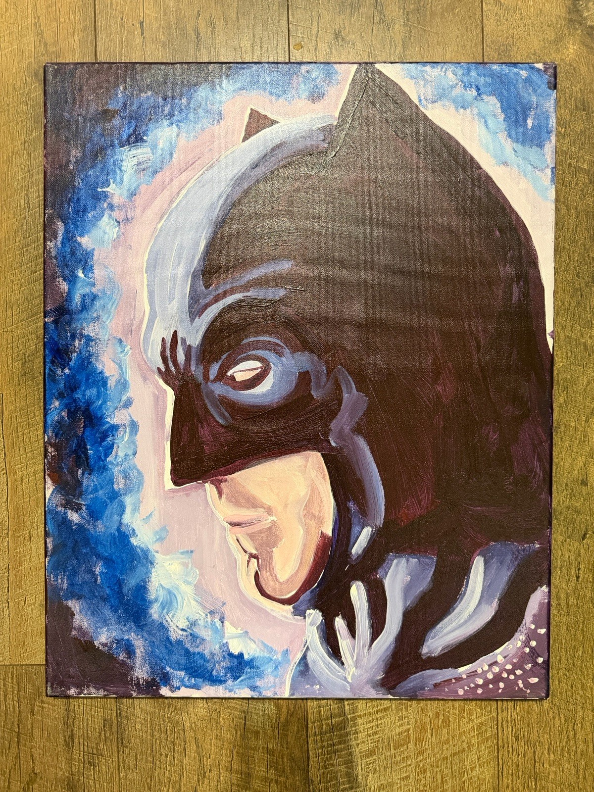 16×20 Batman Painting Original Acrylic Painting Pop Art