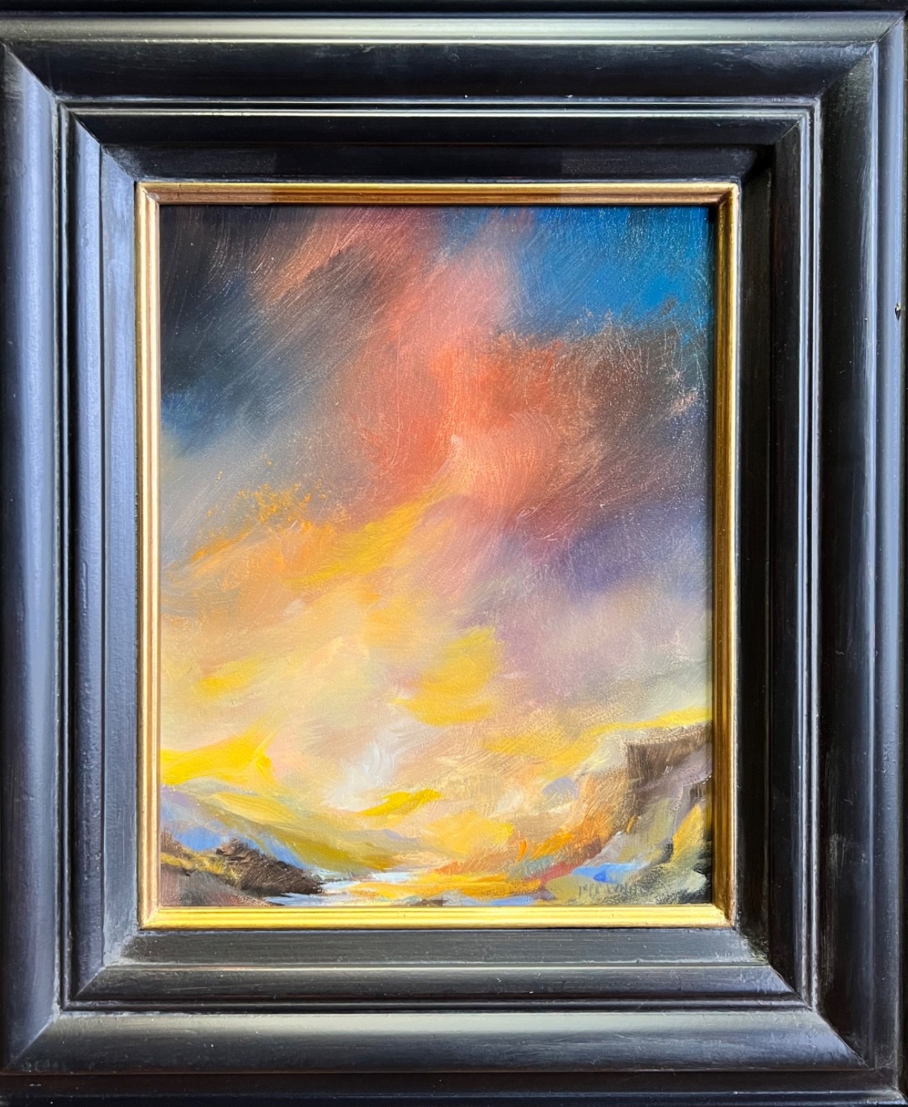 Jeff White Original 8″ X 10″ Oil Painting – framed size 13″ X 14-3/4″