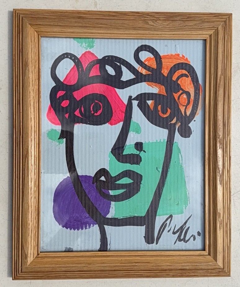 Peter Robert Keil Painting Framed 17+14”