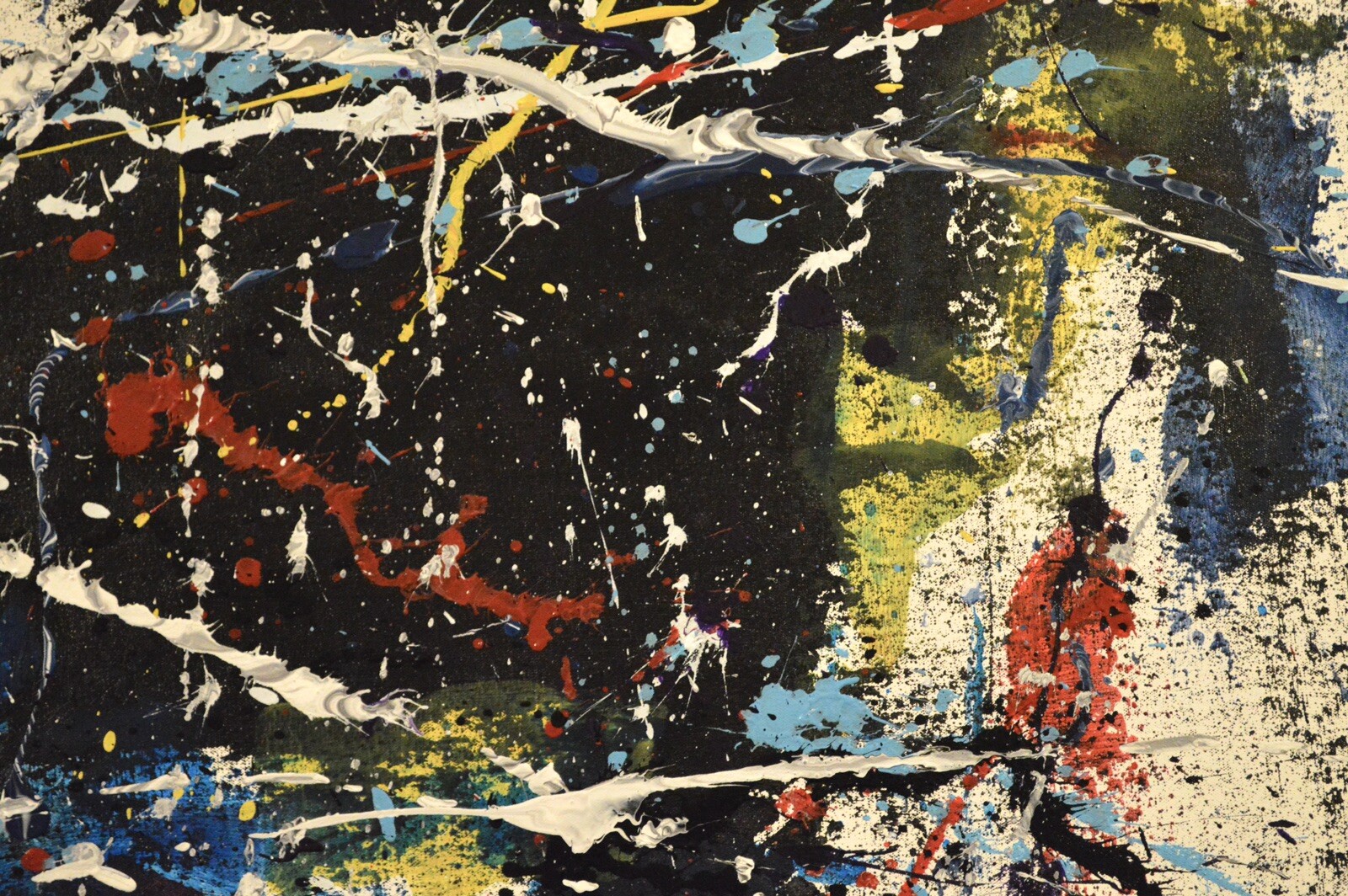 Pollock/Richter style￼ Profession￼al Painting 81” X 62”(6ft 9in)Abstract Modern