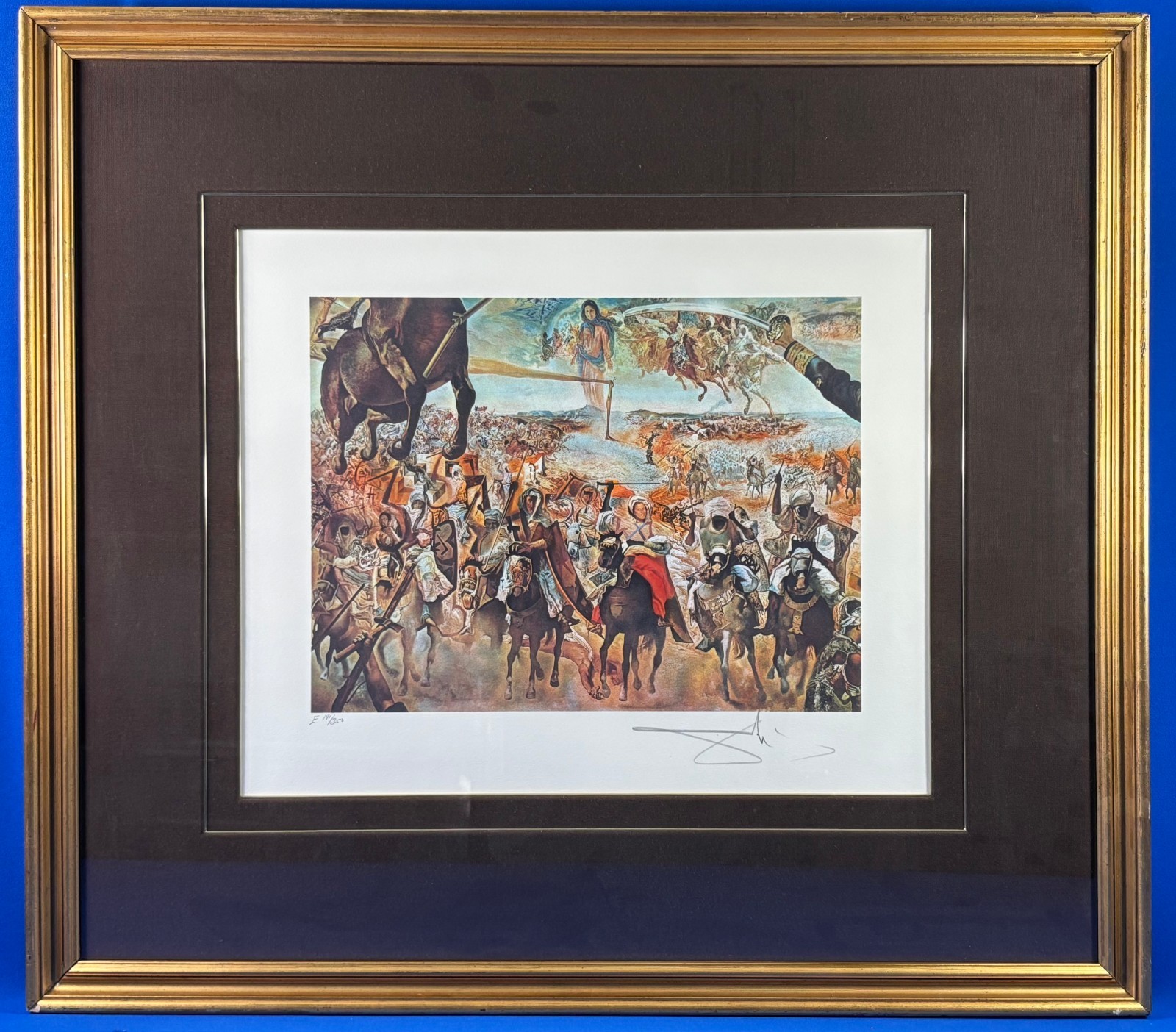 Salvador Dali Signed & Numbered «The Battle of Tétouan» Lithograph
