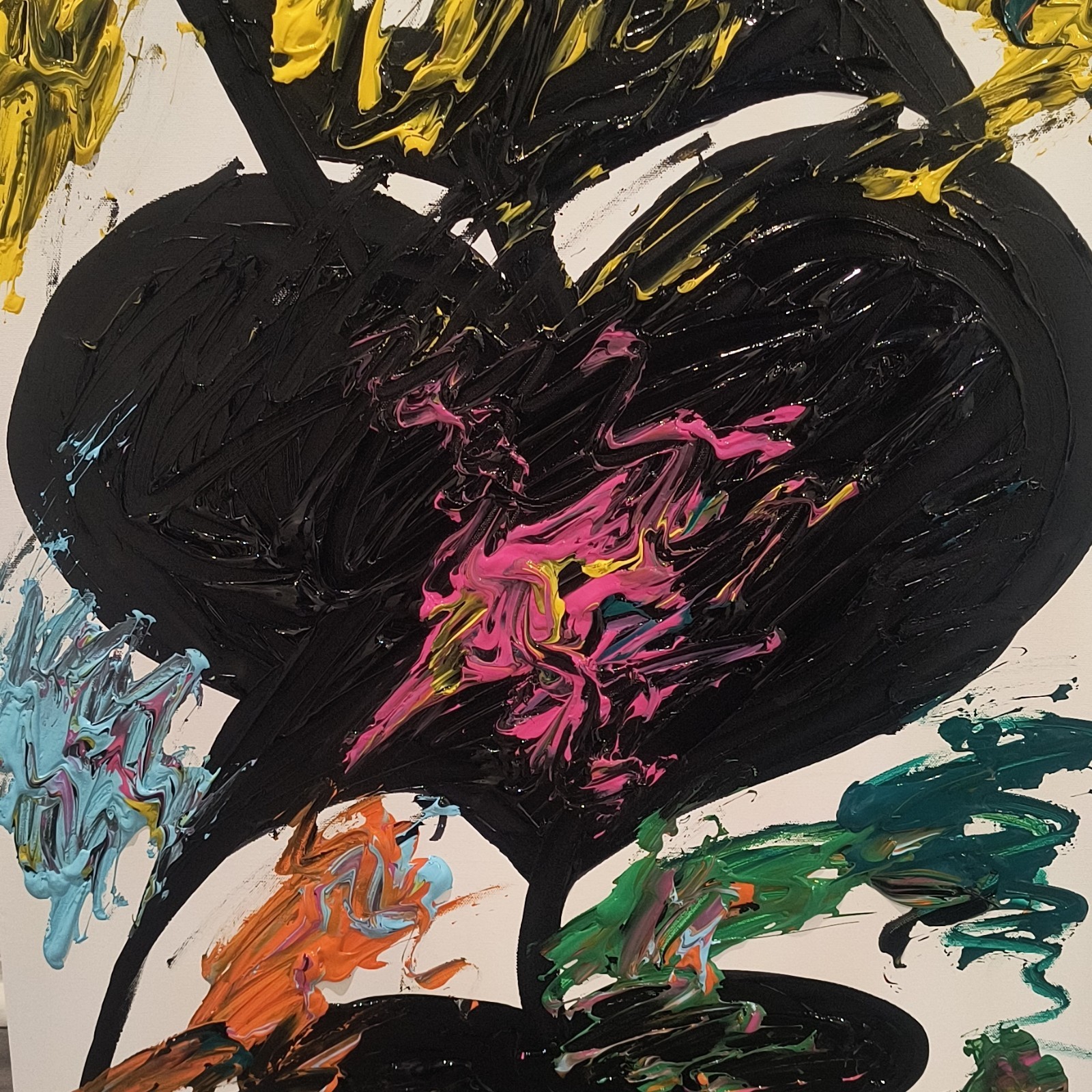 Trey Coppland, Cry 4 Me! Abstract Acrylic Painting, 24+30 in, 2026, Signed