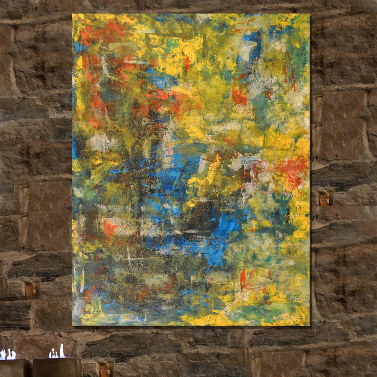 Mark Little￼Professional Canvas￼ Painting 81” X 62”(6ft 9in)Abstract Modern XL